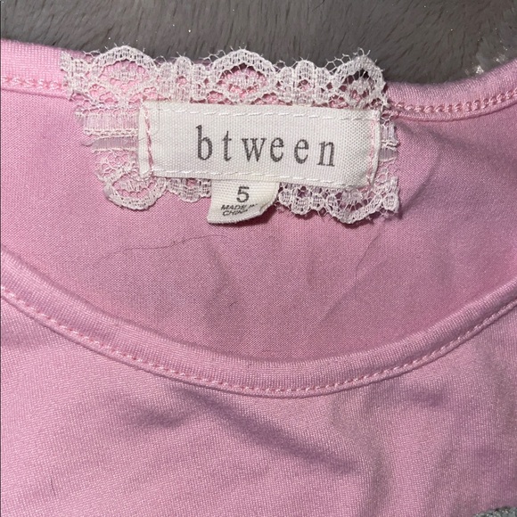 Btween Girls Pink Heart Fair Isle Legging Set - Size 5 - Picture 2 of 5